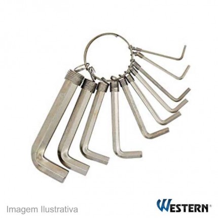 JOGO CHAVE ALLEN WESTERN 10PC CR ALC-20