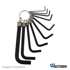 15219 - JOGO CHAVE ALLEN WESTERN 10PC PT ALC-10