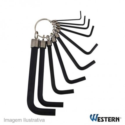 JOGO CHAVE ALLEN WESTERN 10PC PT ALC-10