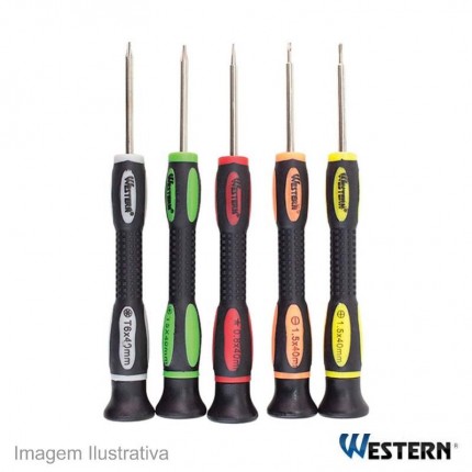 JOGO CHAVE PRECISAO 05PC WESTERN CEL-16