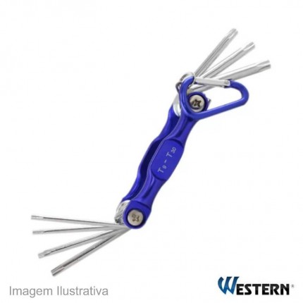 JOGO CHAVE TORX 07PC WESTERN TQ-7(CANIV