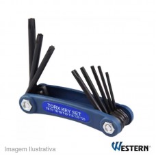 36567 - JOGO CHAVE TORX 08PC WESTERN 1907(CANIVE