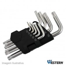 38703 - JOGO CHAVE TORX 09PC WESTERN C/F 2064W