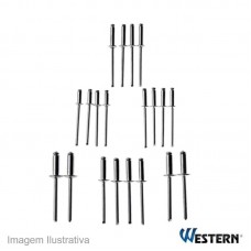 36566 - REBITE JOGO C/60PC WESTERN ALUMIN.1777