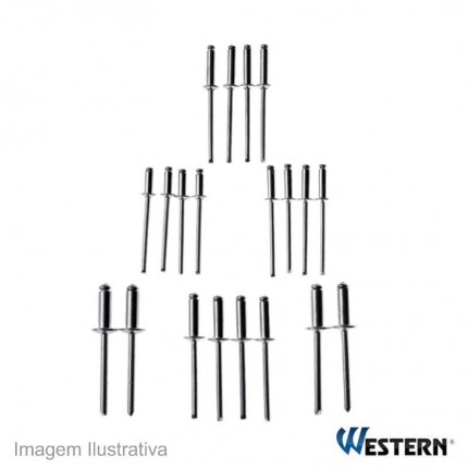 REBITE JOGO C/60PC WESTERN ALUMIN.1777