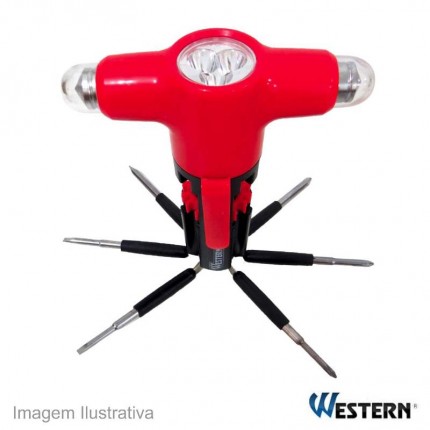 KIT FENDA WESTERN 8EM1 C/LANT.3LEDS MT-8