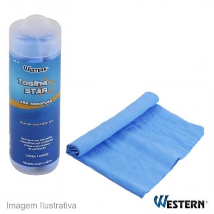 TOALHA STAR WESTERN 64X42CM CAR16