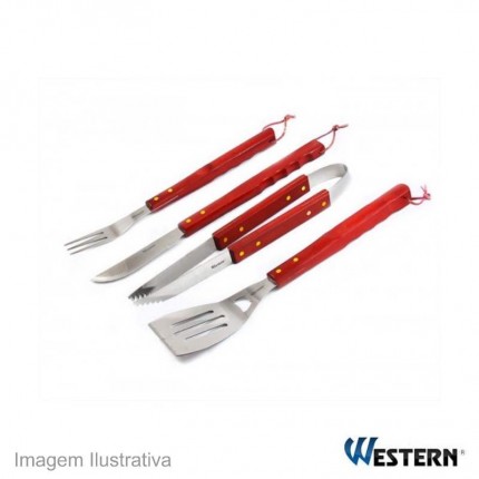 CONJ.P/CHURRASCO WESTERN C/04PC 1706