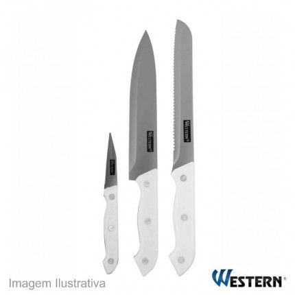 KIT FACA WESTERN CB BR C/03PC 5500/3