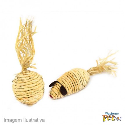 PET-363 BRINQ.GATO WESTERN BOLA/RATO PAL