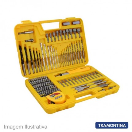 JOGO BROCA/PONTAS TRAMONT.110PCS 145/110