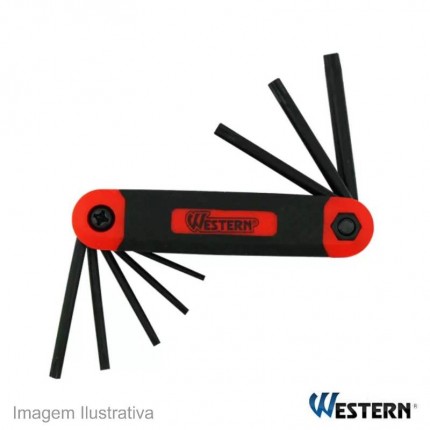 JOGO CHAVE TORX 08PC WEST.C/F DOBR.2928