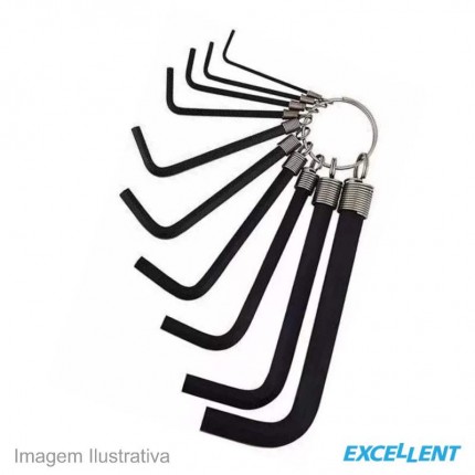 JOGO CHAVE ALLEN EDA/EXC.10PC 3LN