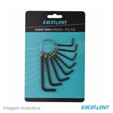 19881 - JOGO CHAVE TORX 08PC EDA S/FURO 60C