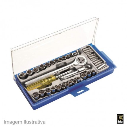 KIT SOQU.40PC C/CATR.3/8 EDA 8ZI